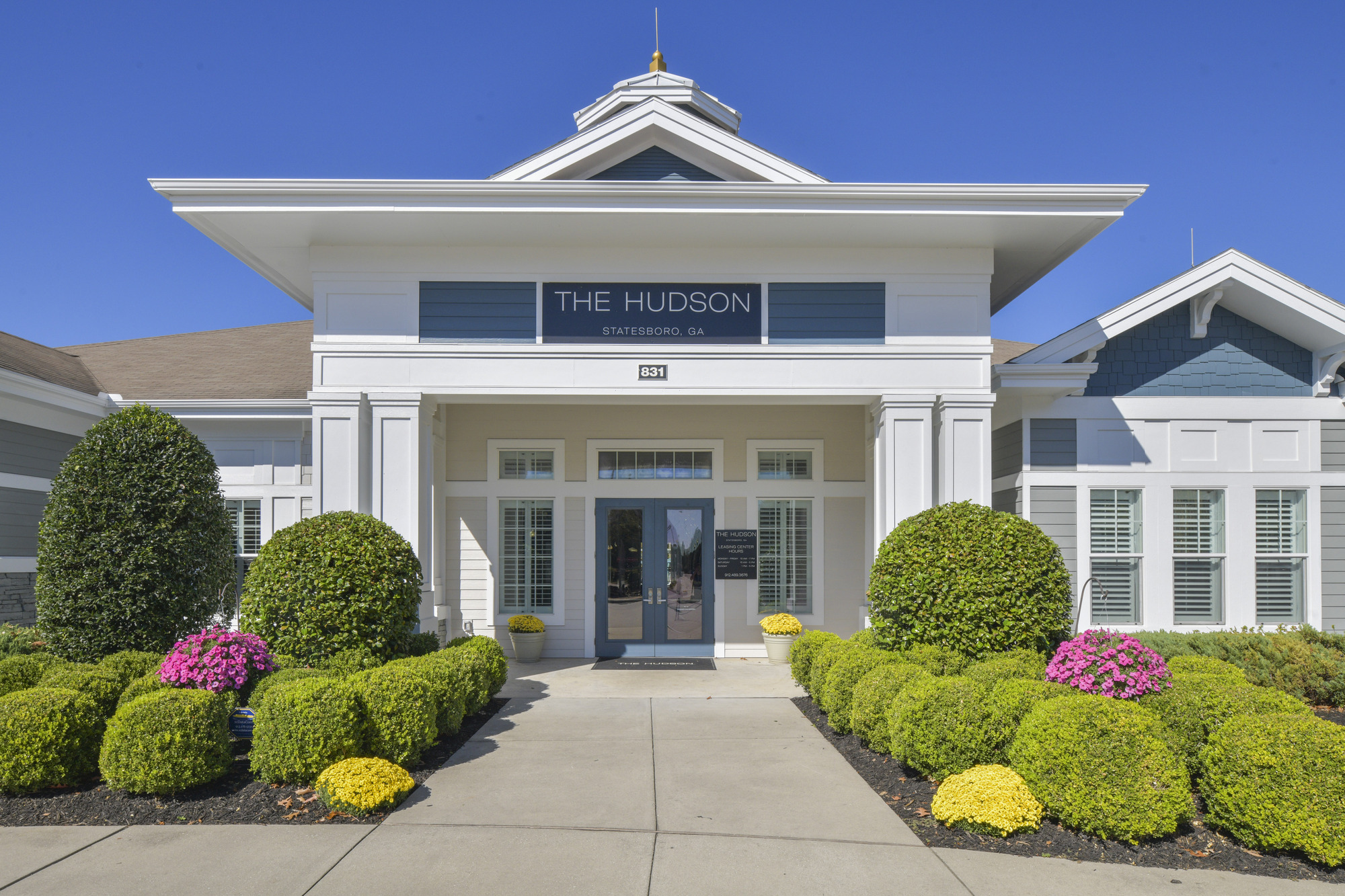 The Hudson Front Entrance of the Clubhouse.